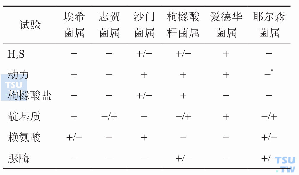 枸橼酸杆菌属如何与其他菌属鉴别？